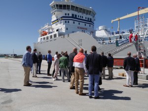 LNG-fartyget Tern-Ocean var på plats och lockade många besökare, bland annat Katarina Norén, ny generaldirektör på Sjöfartsverket